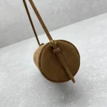 MiuM* Mini Round Barrel Bag - Frosted/Brown - Image 6