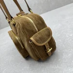 Miu Miu Corduroy Motorcycle Bag - Image 6