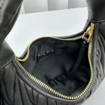 MiuMiu Wander Hobo Small Lambskin Leather Bag - Image 6