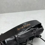 Acne Studios Wrinkle Bow Camera Bag - Brown - Image 6