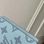 M14915 Ice Blue Monogram Shadow Leather Handbag - Image 6