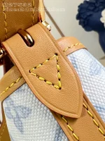 Louis Vuitton Carryall PM Monogram Origine Bleu Courrier Canvas Handbag 29cm - Image 6