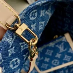 Louis Vuitton Denim Rendez-Vous Bucket Bag 18cm - Image 6
