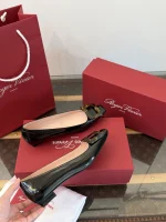 Roger Vivier Belle Vivier Tortoiseshell Buckle 2.5cm Patent Leather Ballet Flats - Image 6