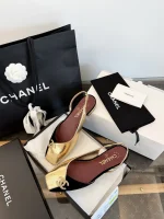 Chanel 2026S Square Toe Two-Tone Sandals - Image 6
