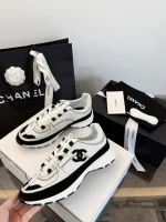 Chanel 2026 Black White Panda Comic Chunky Sneakers - Image 6