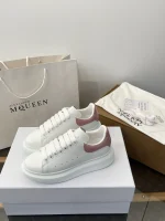 Alexander McQueen Classic Thick Sole White Sneakers - Image 6