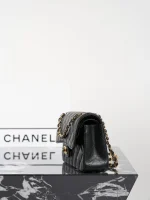 UbestLuxury Chanel Classic Flap Small Black Caviar Leather Handbag 23cm product photo detail 5 SKU CH30931