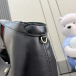 UbestLuxury Gucci Gucci Giglio Handbag Black Leather product photo detail 6 SKU GU25402