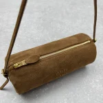 MiuM* Mini Round Barrel Bag - Frosted/Brown - Image 7