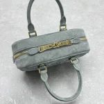 MIUMI^ 25FW Suede Bowling Bag Small - Image 7