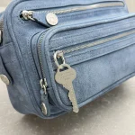 Acne Studios Camera Bag Small Frosted Blue - Image 7