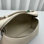 Loro Pia Pocket Calfskin Leather Handbag - Small/Light Grey - Image 7