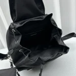 Prada Re-Nylon Backpack with Saffiano Leather Details - Image 7
