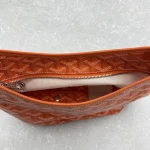 Goyard Mini Hobo Bag Orange - Image 7
