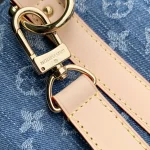 Louis Vuitton Keepall Bandoulière 45 Monogram Denim Travel Bag - Image 7
