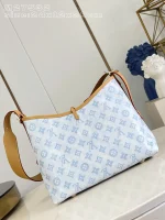 Louis Vuitton Carryall PM Monogram Origine Bleu Courrier Canvas Handbag 29cm - Image 7