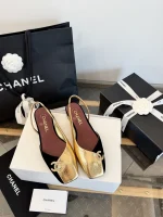 Chanel 2026S Square Toe Two-Tone Sandals - Image 7