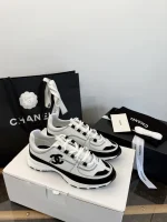 Chanel 2026 Black White Panda Comic Chunky Sneakers - Image 7