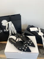 Chanel Pointed Toe Pearl Sandals 2025K - Image 7