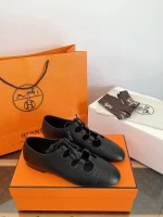 Herme*s Khea Lace-up Derby Shoes / Loafers - Image 7
