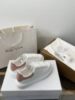 Alexander McQueen Classic Thick Sole White Sneakers - Image 7