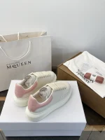 Alexander McQueen Classic Thick Sole White Sneakers - Image 7