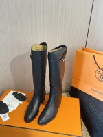 HERMES 2025 Soft Calfskin Leather Jum Ping Boots - Image 7