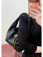 UbestLuxury Chanel Chanel 26cm Hippie Bag Black Leather product photo detail 6 SKU CH30918