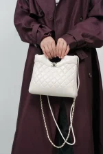 UbestLuxury Chanel 31cm Mini Lambskin Leather Handbag product photo detail 6 SKU CH31083