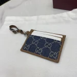UbestLuxury Gucci GG Emblem Blue Denim Card Case product photo detail 7 SKU GU25466