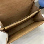 UbestLuxury Gucci 土黄色皮革双虎头锁扣翻盖包 28cm product photo detail 7 SKU GU25636