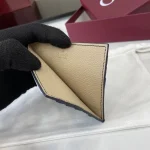 UbestLuxury Gucci Gucci Card Case Deep Blue/Oatmeal Calfskin Leather 2025 Pre-Spring product photo detail 7 SKU GU25714