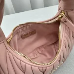 MiuMiu Wander Hobo Bag Small Lambskin Leather - Image 8