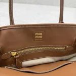 Miu Miu Aventure Handbag Mini Canvas Brown - Image 8
