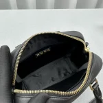 MiuMiu Bowling Bag - Small Lambskin Black - Image 8