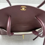 Chanel Vintage Flap Bag - Burgundy - Image 8