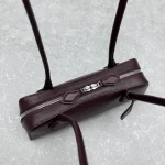 Le Teckel Sausage Bag Small Goat Grain Wine Red - Image 8