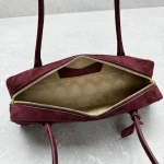 Alaia Le Teckel Suede Wine Red Sausage Bag - Image 8