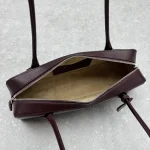 Le Teckel Dachsund Bag Large Burgundy Goat Grain - Image 8
