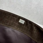 Balenciaga Rodeo Handbag Medium Brown Croc Embossed - Image 8