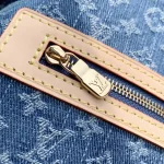 Louis Vuitton Keepall Bandoulière 45 Monogram Denim Travel Bag - Image 8