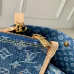 Louis Vuitton Denim Rendez-Vous Bucket Bag 18cm - Image 8
