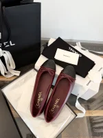 Chanel 2026SS Two-Tone Flat Bow Ballet Flats - Image 8
