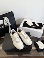 Chanel 2026 Suede Casual Thick Sole Sneakers - Image 8