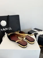 Chanel 2026S Square Toe Two-Tone Sandals - Image 8