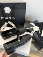 Lace-up Hollow Mary Jane Loafers - Image 8