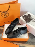 Herme*s Khea Lace-up Derby Shoes / Loafers - Image 8