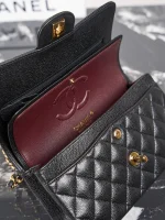 UbestLuxury Chanel Classic Flap Small Black Caviar Leather Handbag 23cm product photo detail 7 SKU CH30931