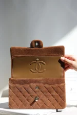 UbestLuxury Chanel Classic Flap Medium Suede Handbag 25.5cm product photo detail 7 SKU CH31095
